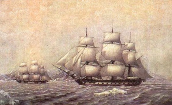 195 лет назад началось плавание «Востока» и «Мирного» к берегам Антарктиды