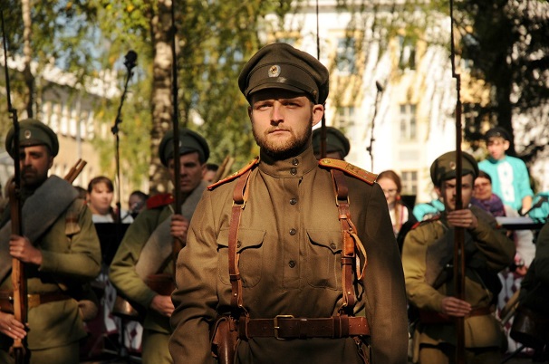 Масштабная реконструкция времен Первой мировой войны прошла в Вологде