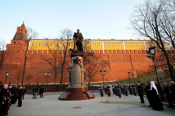 Открытие памятника Александру I в Москве