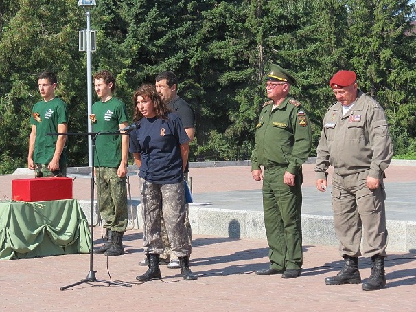 В селе Ключи Тюменцевского района состоялась церемония захоронения бойца Красной армии Федора Ильича Купцова