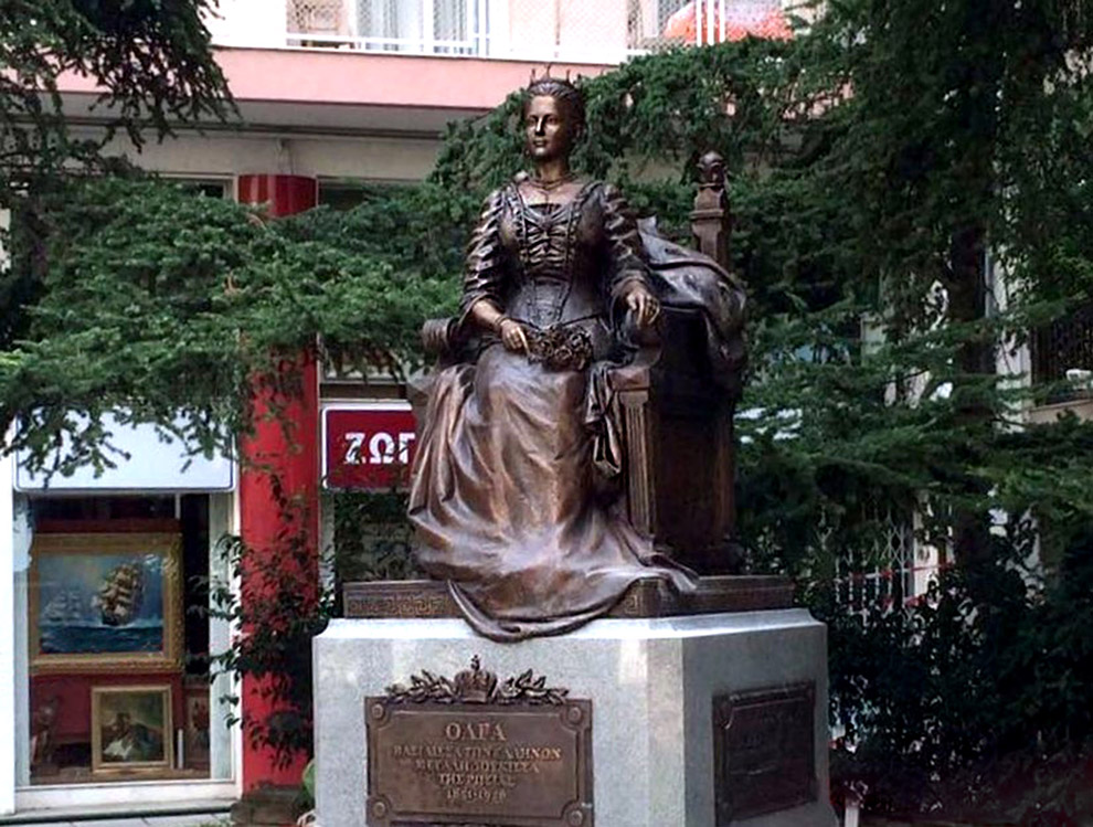 В Греции установлен памятник Великой русской княгине, Королеве Эллинов Ольге
