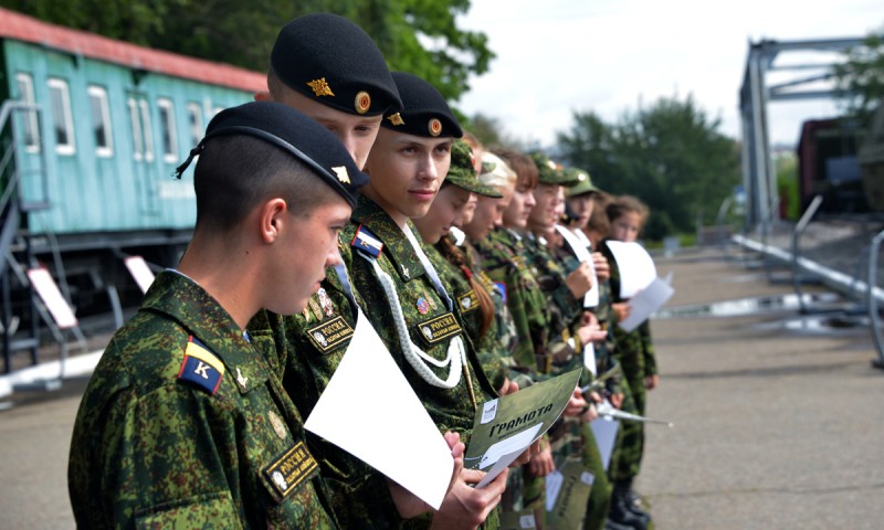 Воспитанники лагеря РВИО «Бородино - 2017» побывали в Музее Победы