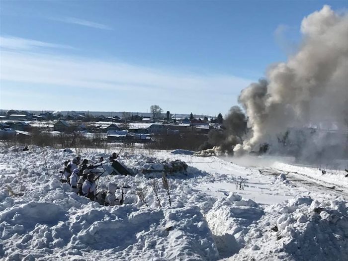 В Ульяновской области реконструировали подвиг Александра Матросова