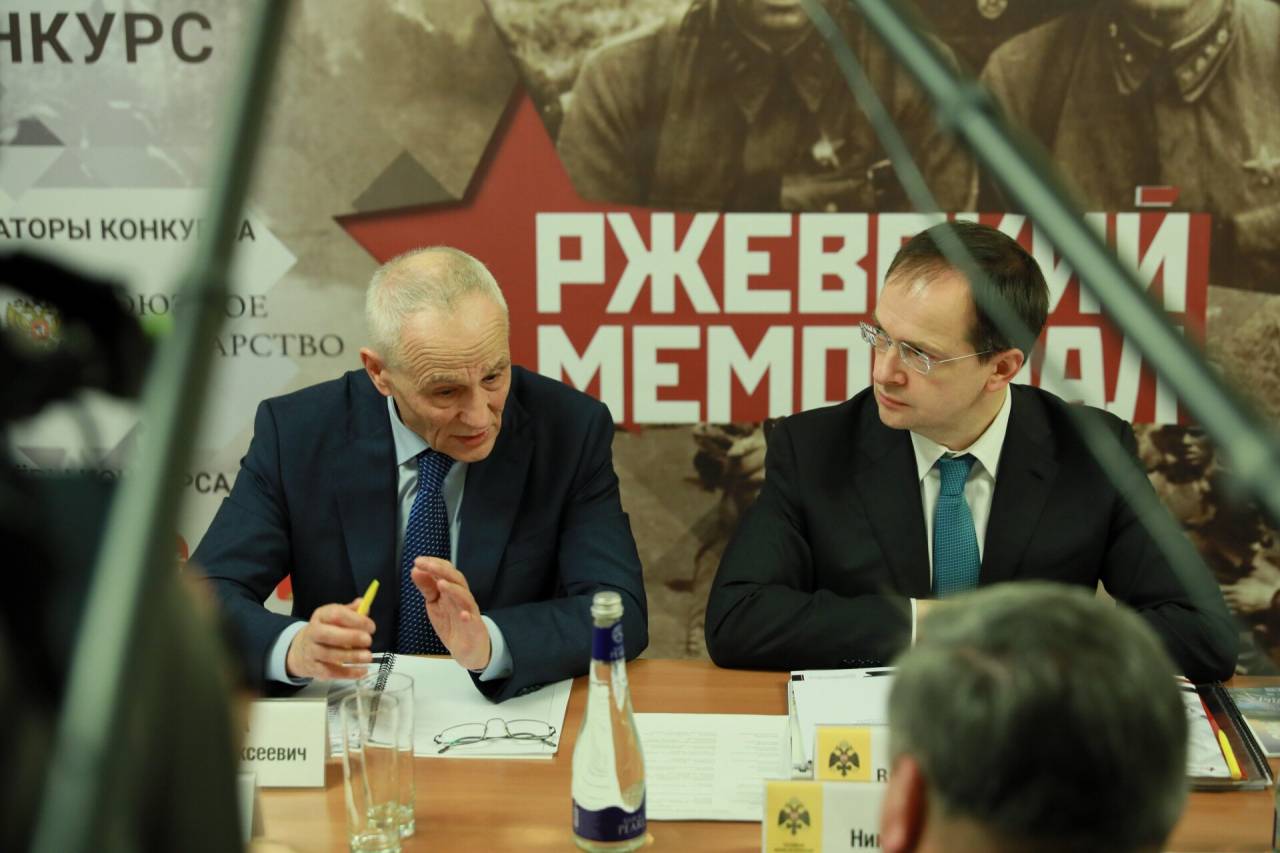 03.05.2018. Москва. Владимир Мединский и Григорий Рапота обсудят проекты Ржевского мемориала