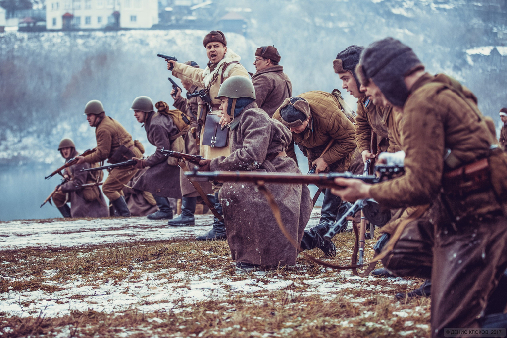 Липецкая область. Военно-историческая реконструкция боев 1941 года за город Елец