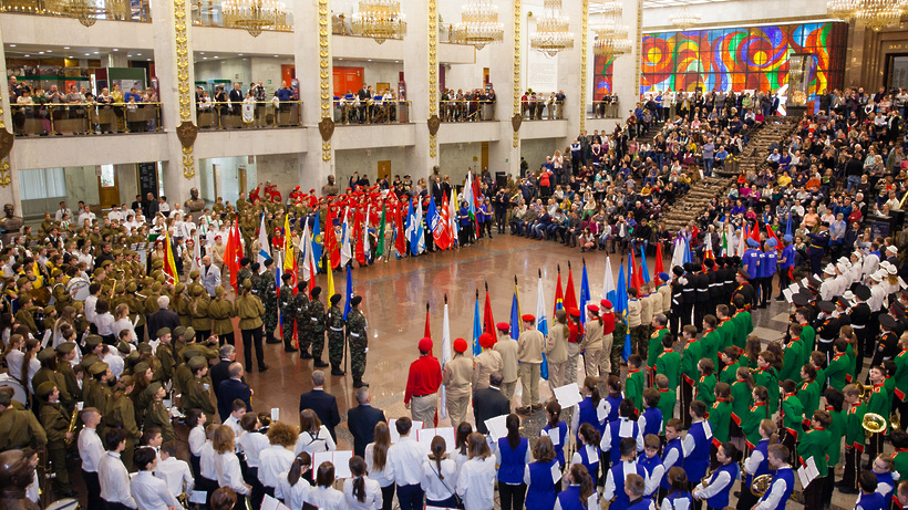 1000 юных музыкантов исполнили гимн Москвы