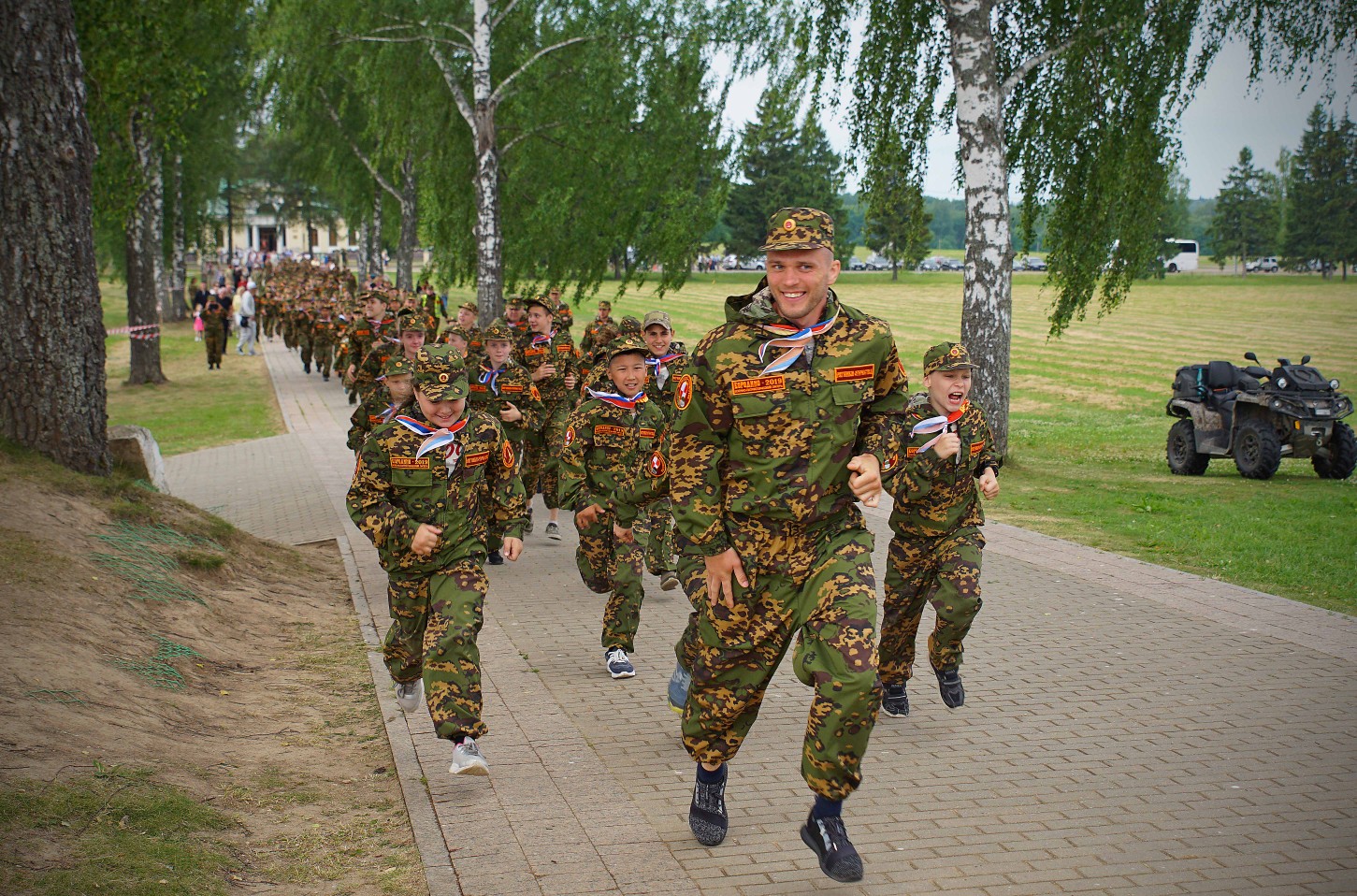 В военно-патриотическом лагере «Ратники Отечества. Бородино-2019» завершилась первая смена
