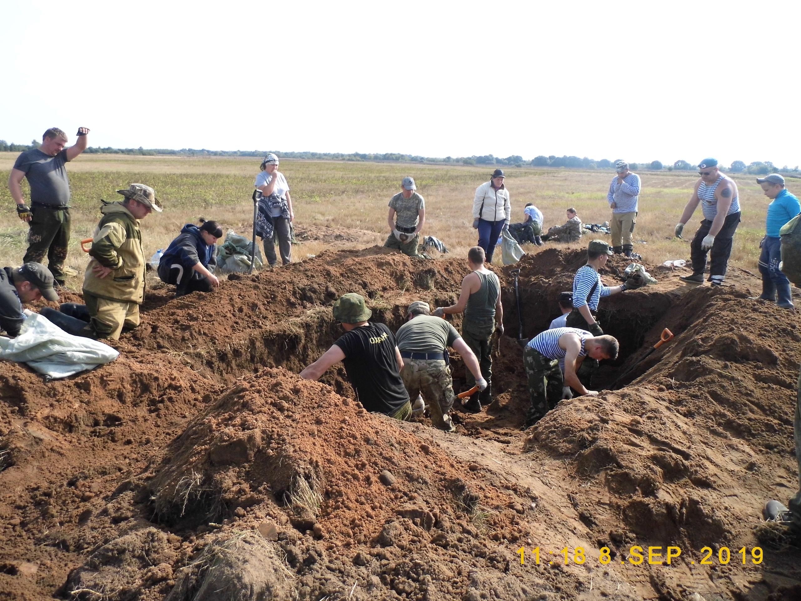 В Псковской области поисковики «подняли» 100 красноармейцев