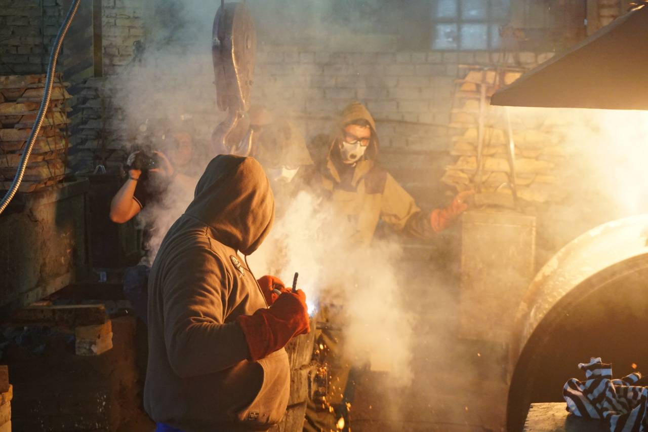 Отливка основной части Ржевского мемориала завершена