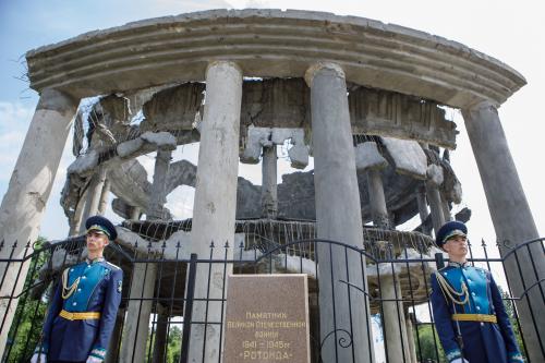 В Воронеже открыли памятник «Ротонда» после консервации