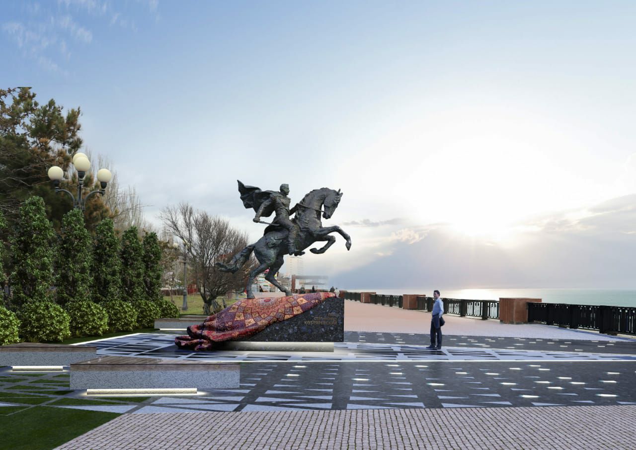 Феодосия. Торжественное открытие памятника генералу Петру Котляревскому