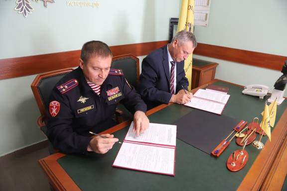Подписано Соглашение о сотрудничестве между Управлением Росгвардии по Тульской области и Тульским региональным отделением РВИО