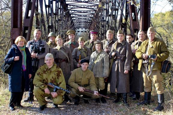 РЕКОНСТРУКТОРЫ ПРИНЯЛИ УЧАСТИЕ В РАБОТЕ НАД ФИЛЬМОМ ОБ ОБОРОНЕ КУРСКА