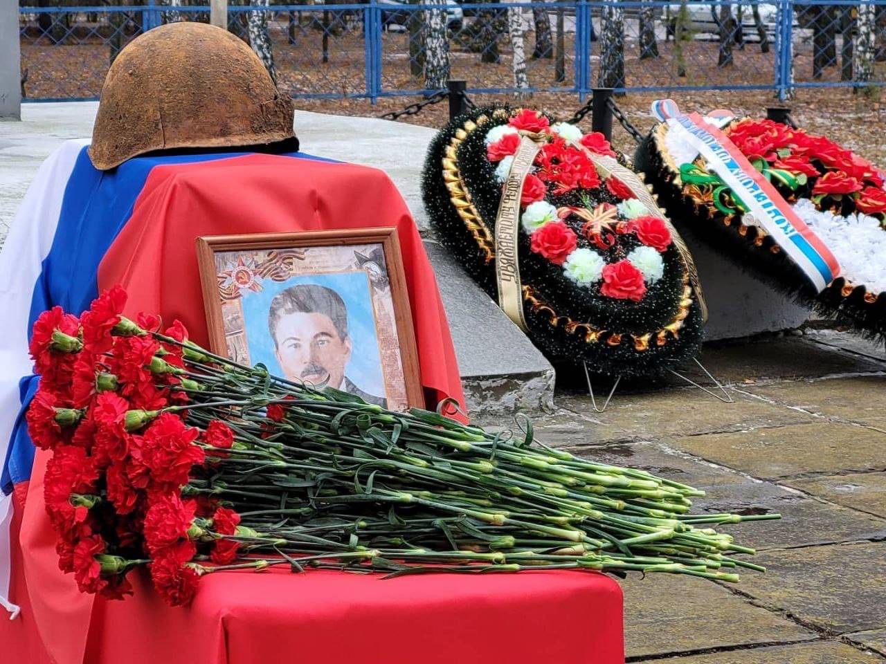 Торжественная церемония перезахоронения останков участника Великой Отечественной войны Кочерова Фёдора Ивановича в с. Трофимовка