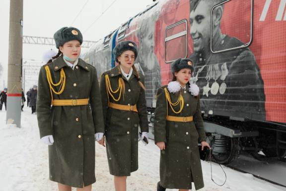 Глава Липецкой области посетил «Поезд Победы»