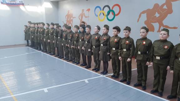 Строевой смотр, посвященный 77-ой годовщине Победы Советского народа в Великой Отечественной Войне