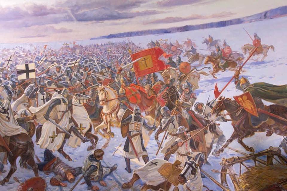 Церемония открытия выставки к 780-летию «Ледового побоища»