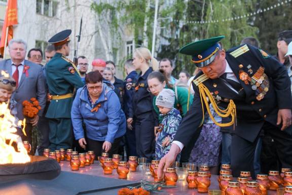 В Курганской области зажглась "Свеча Памяти"