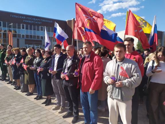 Международная патриотическая акция "Огонь Памяти" прошла в Туле