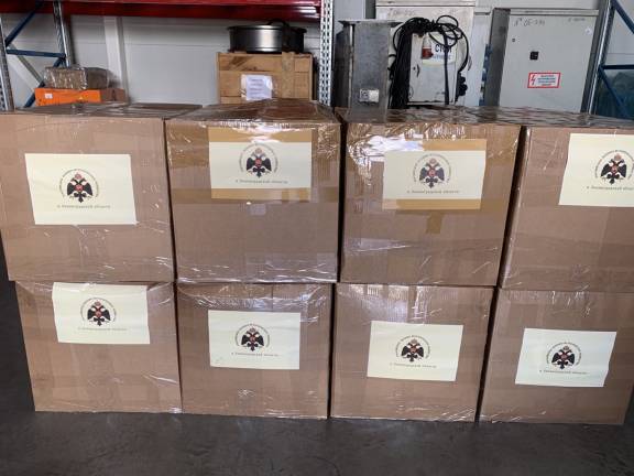 Отделение РВИО в Ленинградской области отправило гуманитарную помощь на Донбас