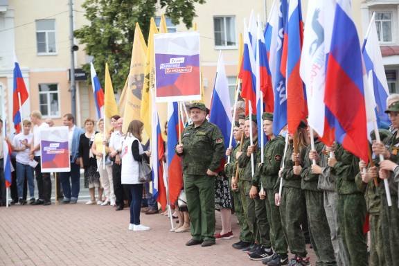 Члены РО РВИО в Республике Мордовия присоединились к митингу в поддержку Президента России и Вооруженных Сил РФ