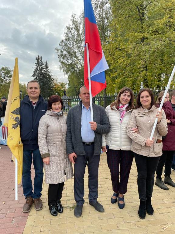Митинг в поддержку принятия новых регионов в состав России прошел в Саранске