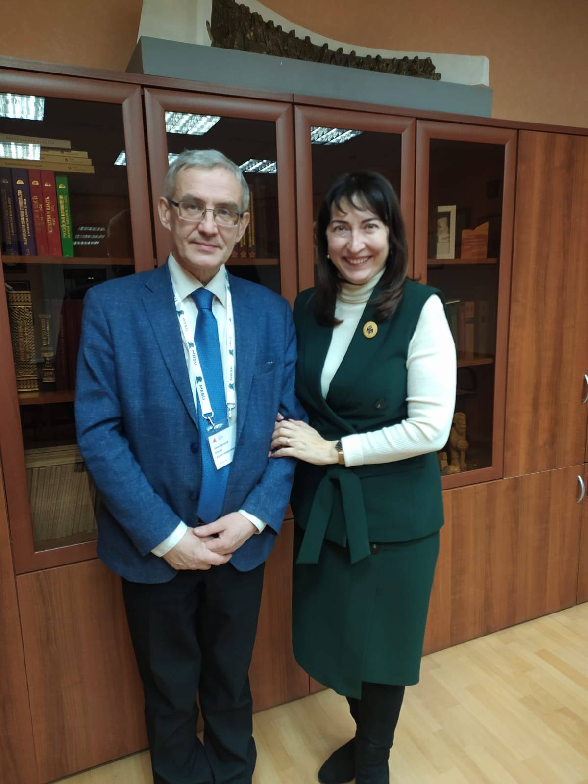 Председатель РО РВИО в Республике Мордовия Г. А. Куршева встретилась с членом Научного совета РВИО Ю. А. Никифоровым