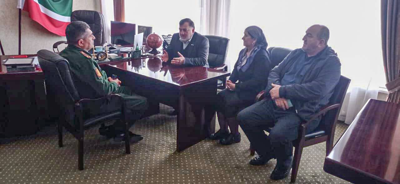 Рабочая встреча в военном комиссариате Чеченской Республики