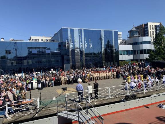 В Калининграде прошла акция «Гудок Победы»