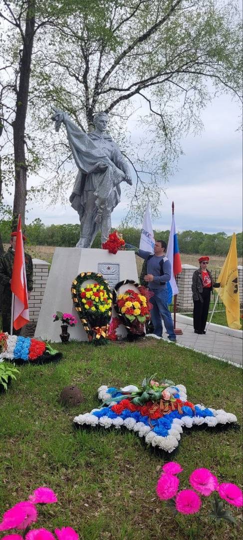 В преддверии праздника Великой Победы в деревне Береговая Белевского района проведена реконструкция братской могилы