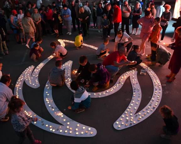 Акция "Огни памяти" прошла в Новосибирске