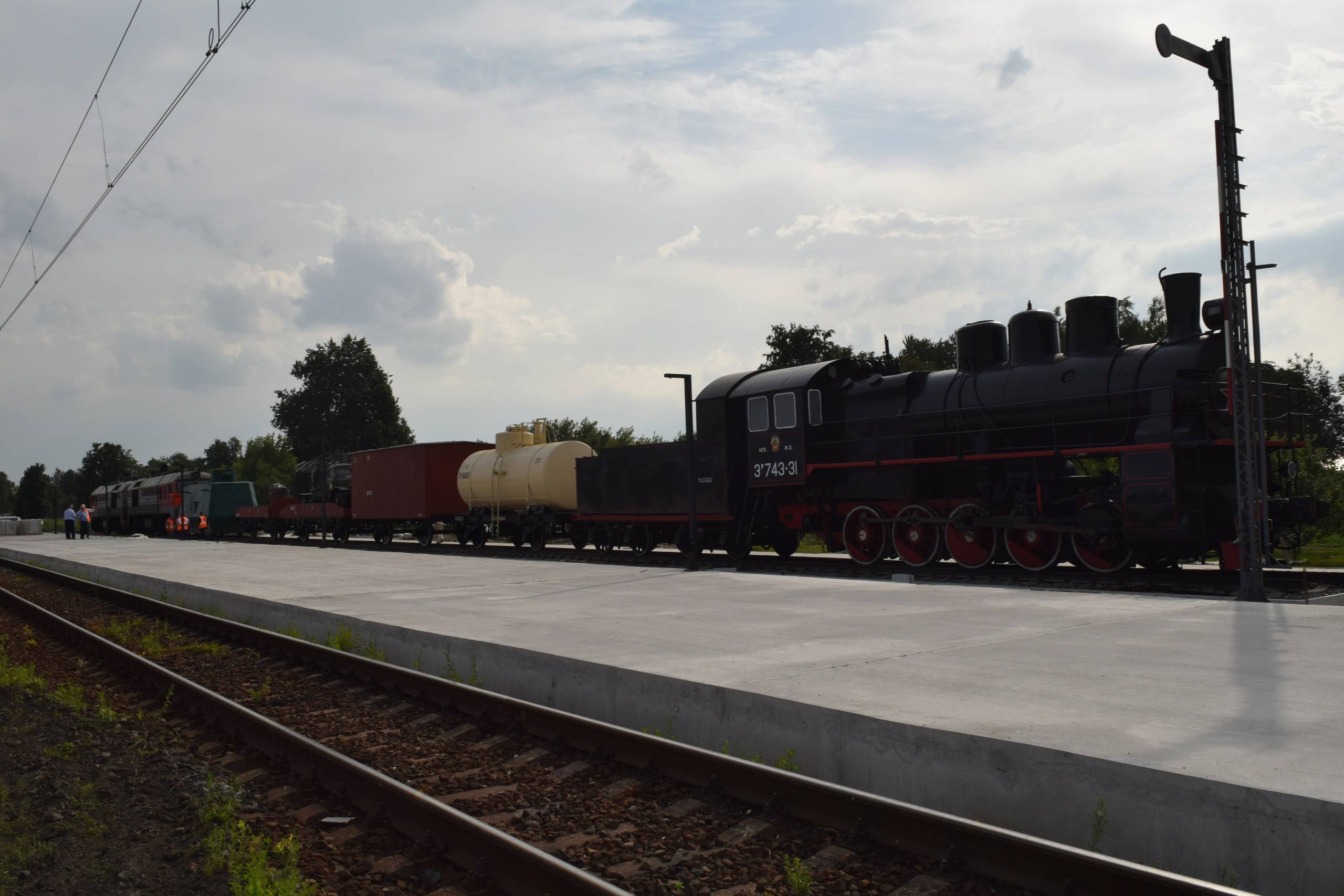 На станции Поныри установили воинский эшелон в память об ожесточенных боях лета 1943 года.