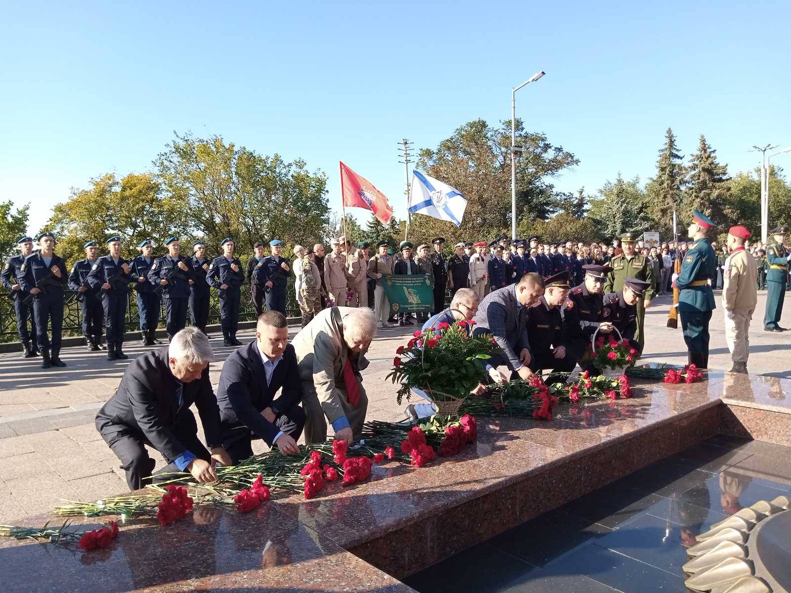 Председатель и члены регионального отделения приняли участие в митинге в День воинской славы России