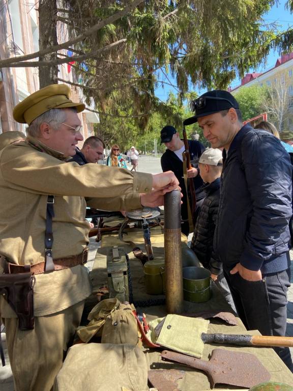 При поддержке регионального отделения РВИО в Кургане прошла интерактивная программа с выставкой оружия образца Великой Отечественной войны