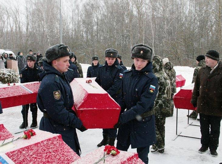 В п. Арсеньево состоялось перезахоронение останков 259 бойцов и командиров Красной армии