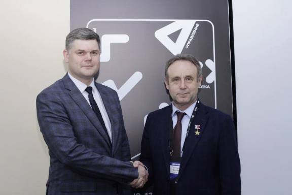 Председатель РО РВИО Игорь Олегович Петрищев в День космонавтики встретился с летчиком-космонавтом, подполковником, Героем РФ Сергеем Викторовичем Залётиным