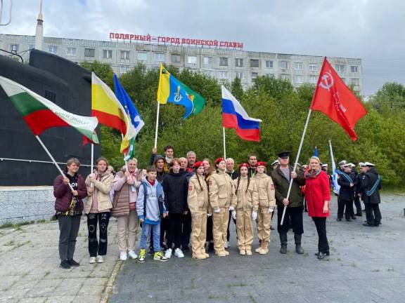 ПОЛЯРНЫЙ - СЕВЕРНАЯ ТОЧКА МАРШРУТА АВТО-ВЕЛОМАРША «СПАСИБО ЗА ПОБЕДУ!»