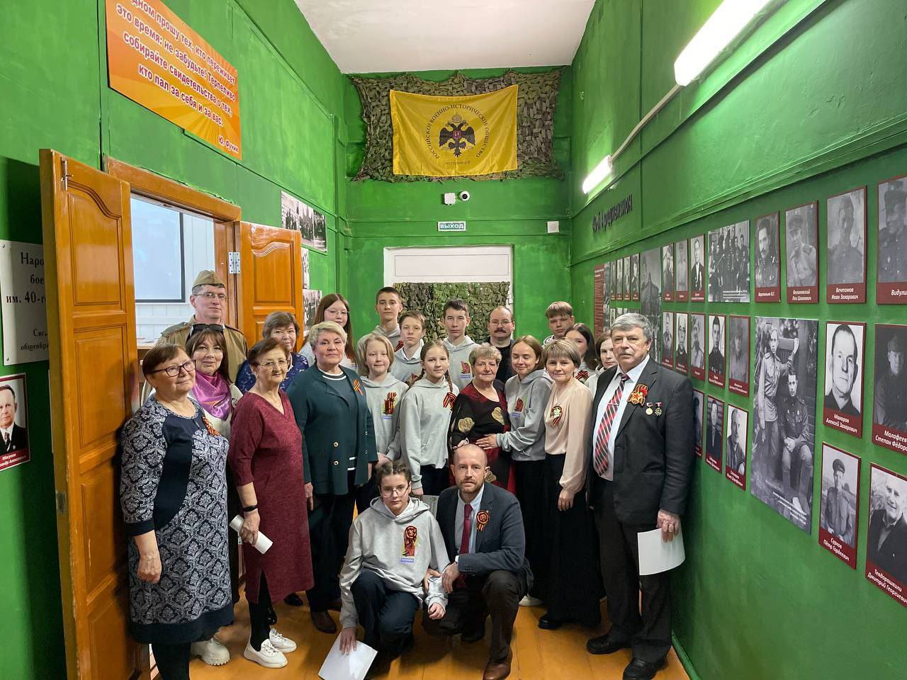 Галерею героев открыли в Сигаевской школе Сарапульского района