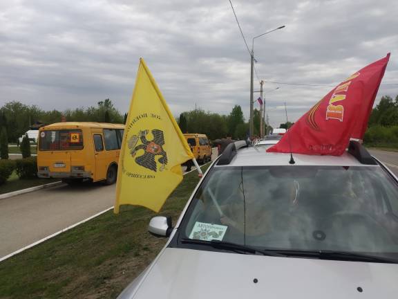 В местных отделениях Тульского РО РВИО проходят традиционные автопробеги по местам воинских захоронений