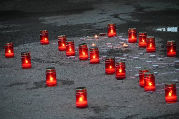 Всероссийская акция «Свеча Памяти» прошла в селе Михайловка возле памятного знака «Реквием 41-45 гг.»