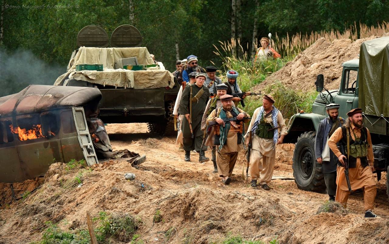 Реконструкция боя периода Афганской войны (1979-1989 гг.), посвященная 35-летию вывода советских войск