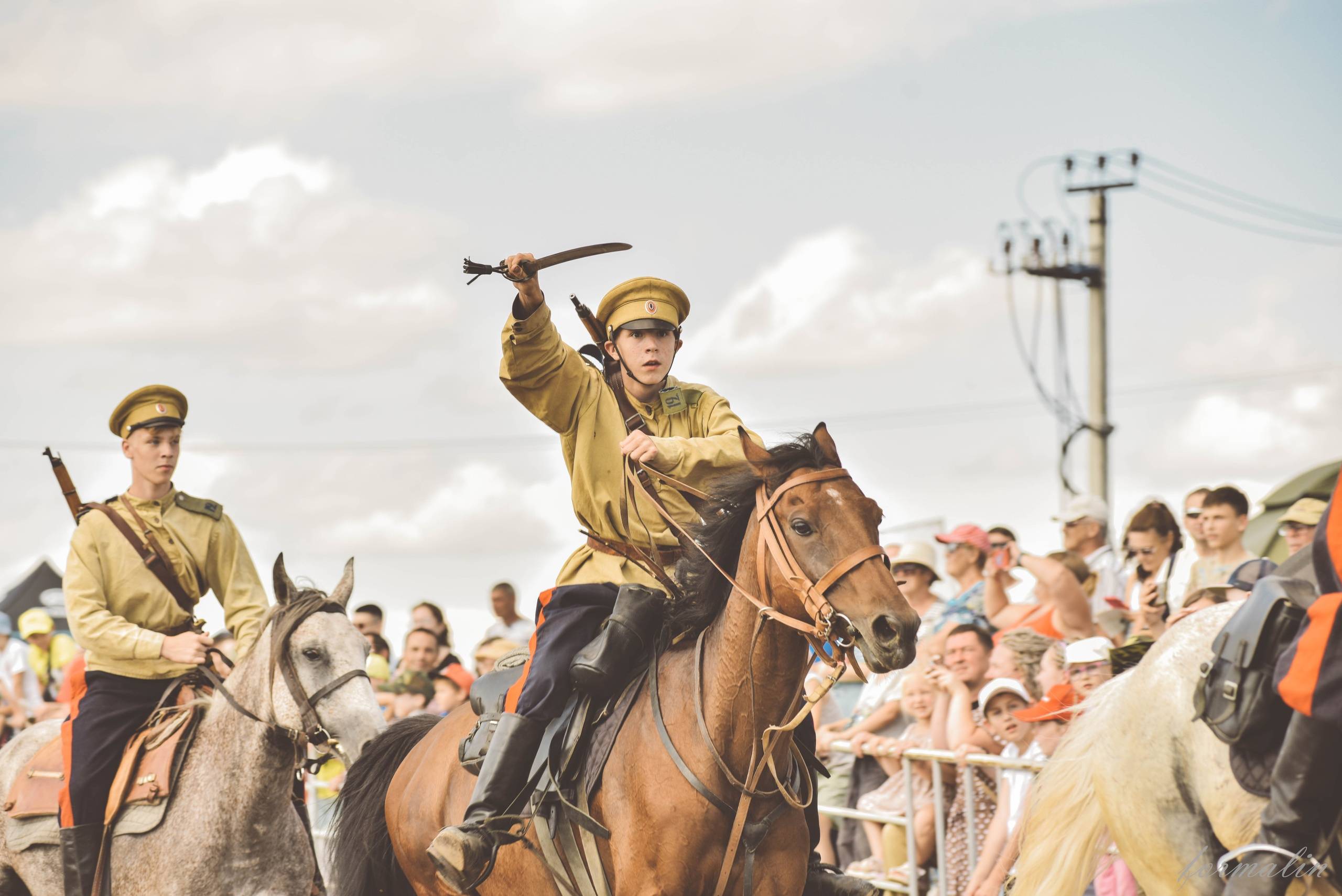 Зрелищная реконструкция на горе Соколка в Верхним Услоне