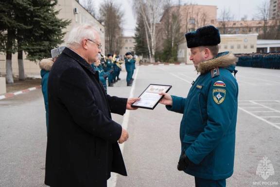 академию ГПС МЧС России посетил Председатель РО РВИО Фомин Александр Германович.