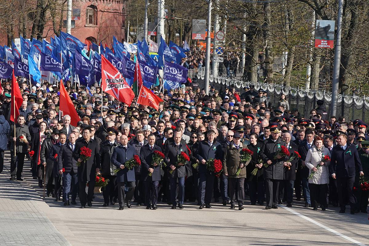 Торжественная церемония памяти состоялась в Калининграде 9 апреля – в день, когда в 1945 году штурм Кёнигсберга завершился победой. 