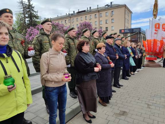 Местные отделения Тульского регионального отделения РВИО приняли участие в международной патриотической акции «Огонь Памяти»