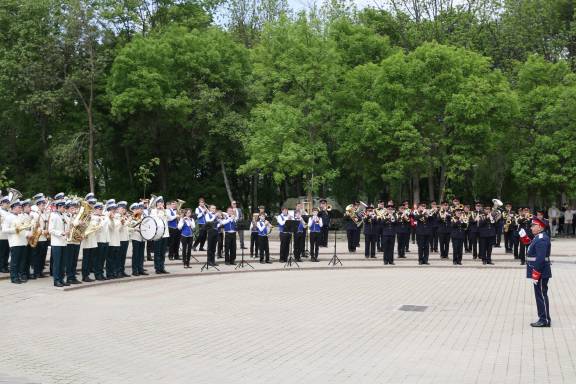 Плац-парад в рамках военно-патриотического фестиваля «Дорогами Победы» прошел в Краснодаре