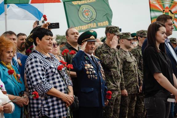 Члены РВИО стали участниками открытия мемориала «Пограничникам 70-й армии» в Поныровском районе