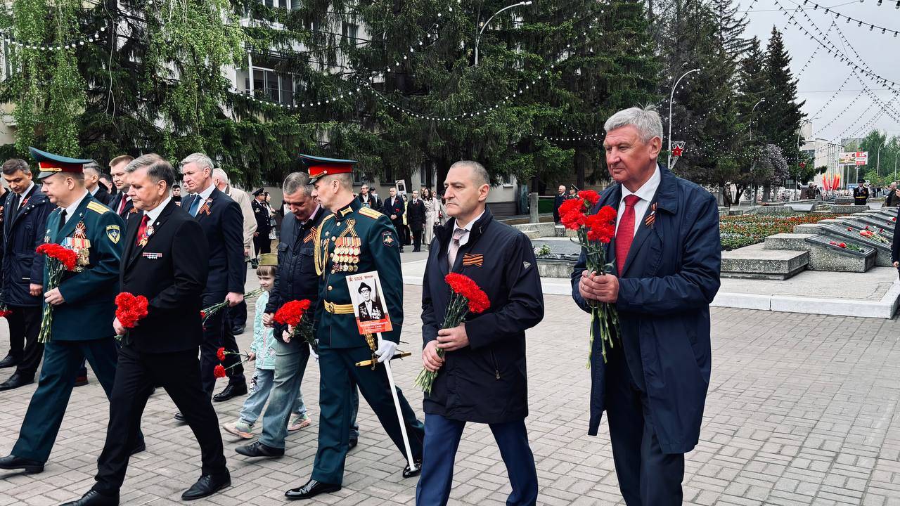 Поздравление председателя регионального отделения РВИО Александра Ильтякова с праздником Днем Победы