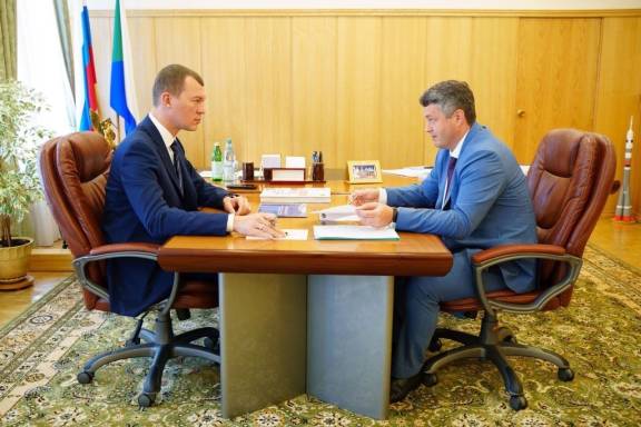 Рабочая встреча ректора ДВГУПС и губернатора Хабаровского края