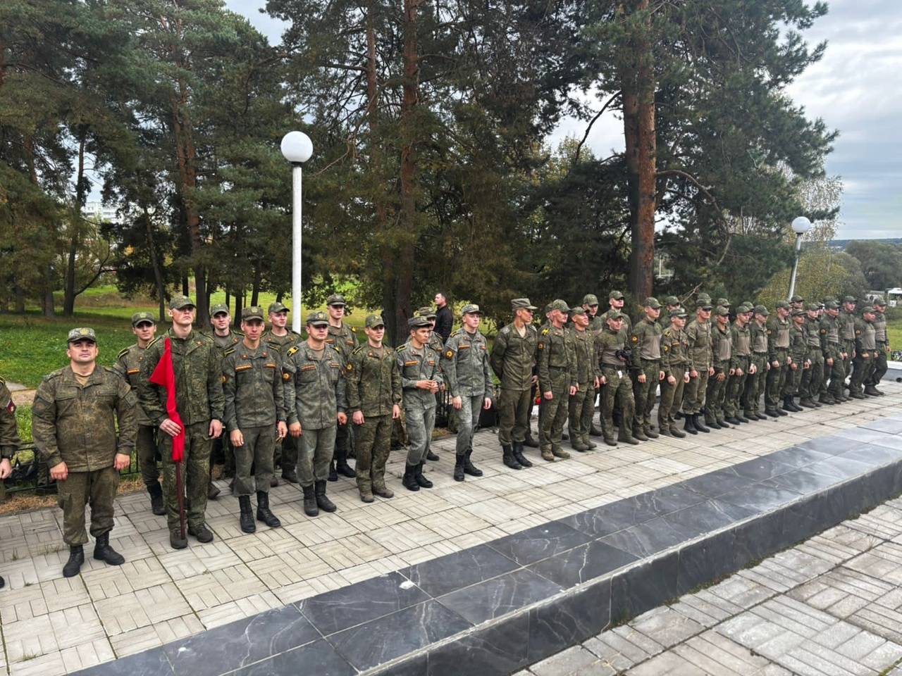 На МК «Кремёнки» состоялось торжественное мероприятие «Марш Кремлёвских курсантов»